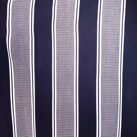 Express ★ Men's Rayon Short Sleeve Button-Up ★ Innsbruck Striped Geo Print - Picture 2 of 5